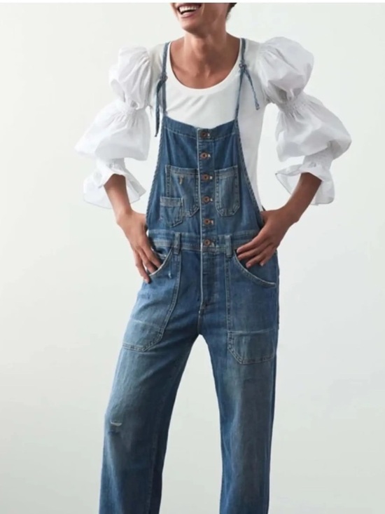 Pilcro Pants - Pilcro Anthropologie Small Denim adjustable Overalls